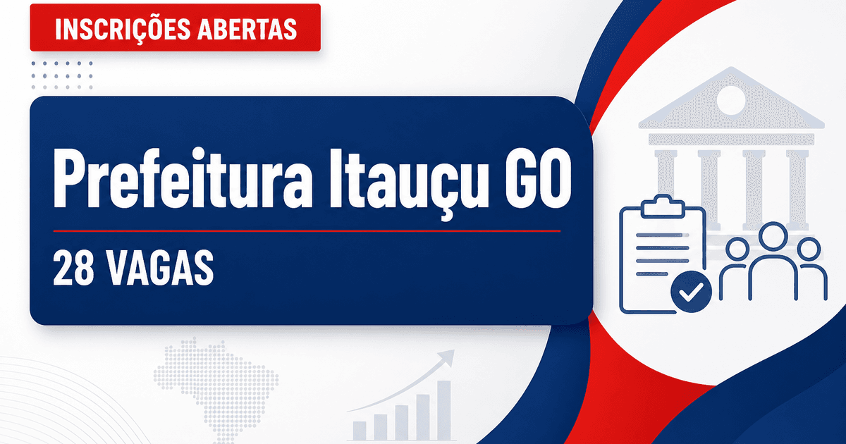 Prefeitura de Itauçu GO abre processo seletivo com 28 vagas para professores - Prefeitura de Itauçu