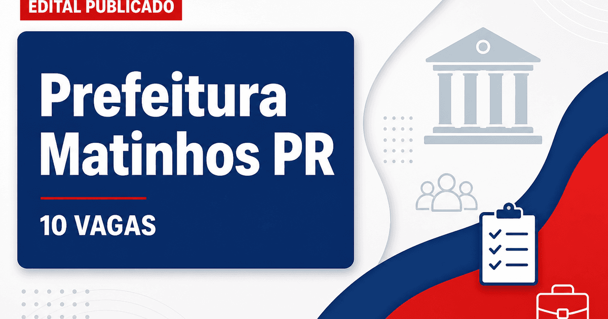 Prefeitura de Matinhos PR abre concurso Guarda Civil Municipal com 10 vagas - Prefeitura de Matinhos