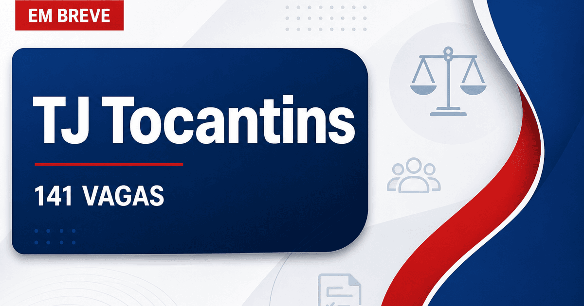 Com previsão de concurso, TJ TO registra 141 cargos vagos - Tribunal de Justiça do Tocantins