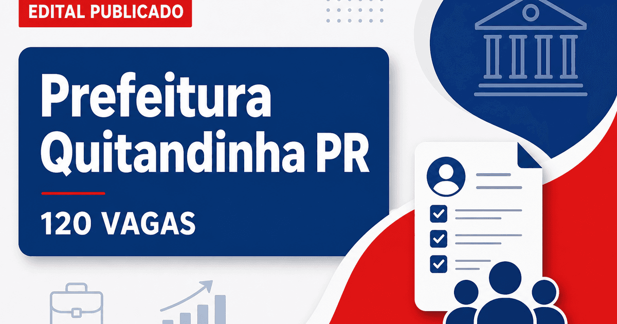 Prefeitura de Quitandinha PR abre concurso com mais de 120 vagas - Prefeitura de Quitandinha
