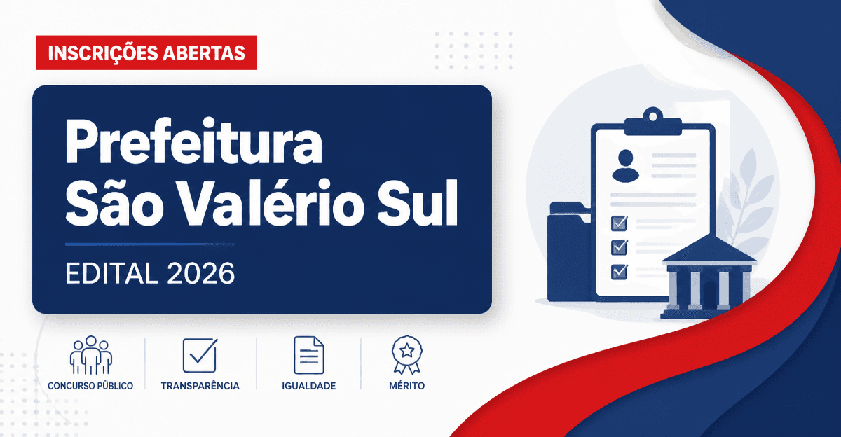 Prefeitura de São Valério do Sul RS abre processo seletivo para servente - Prefeitura de São Valério do Sul