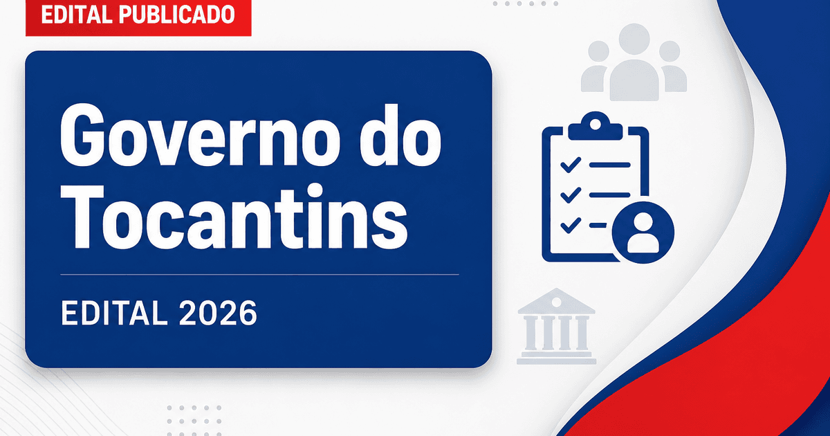Governo do Tocantins - TO lança concurso com vagas de nível médio e superior - Governo do Tocantins