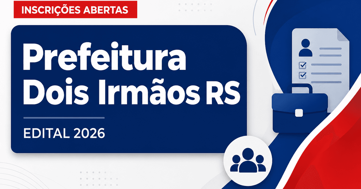 Prefeitura de Dois Irmãos das Missões - RS abre seleção para assistente social, enfermeiro e psicólogo - Prefeitura de Dois Irmãos das Missões