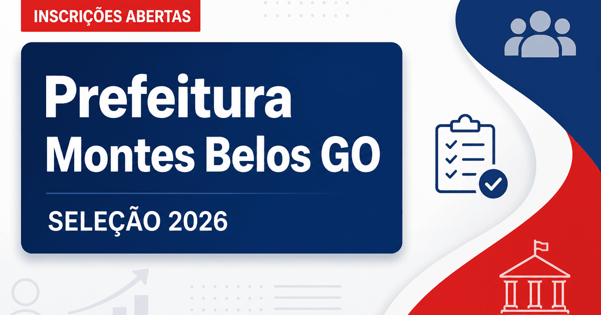 Prefeitura de São Luís de Montes Belos - GO abre seleção para Cuidador e Executor de Higiene e Alimentação - Prefeitura de São Luís de Montes Belos