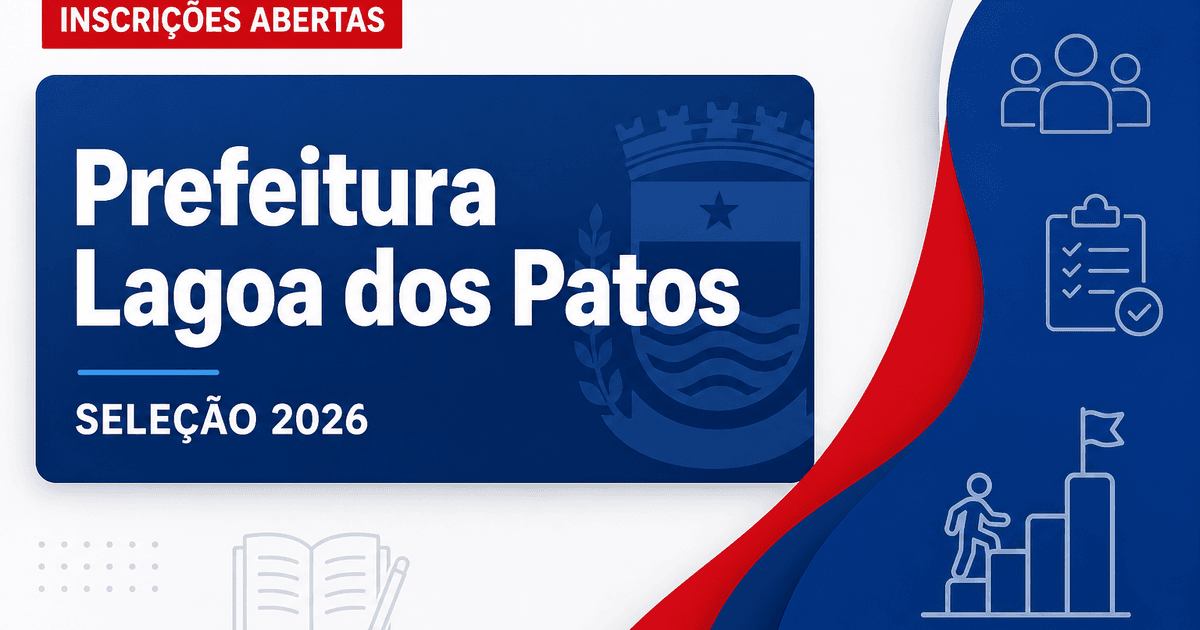 Prefeitura de Lagoa dos Patos - MG abre seleção para psicólogos e odontólogos - Prefeitura de Lagoa dos Patos