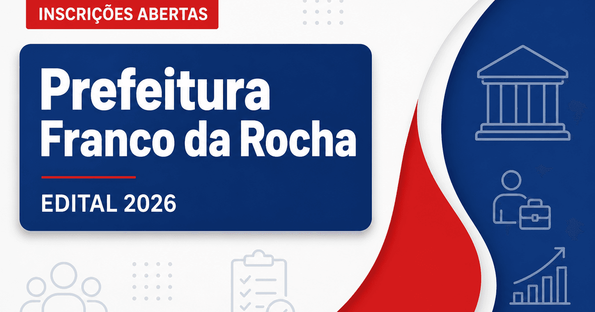 Processo seletivo de Franco da Rocha (SP) abre chances para auxiliar e professor - Prefeitura de Franco da Rocha