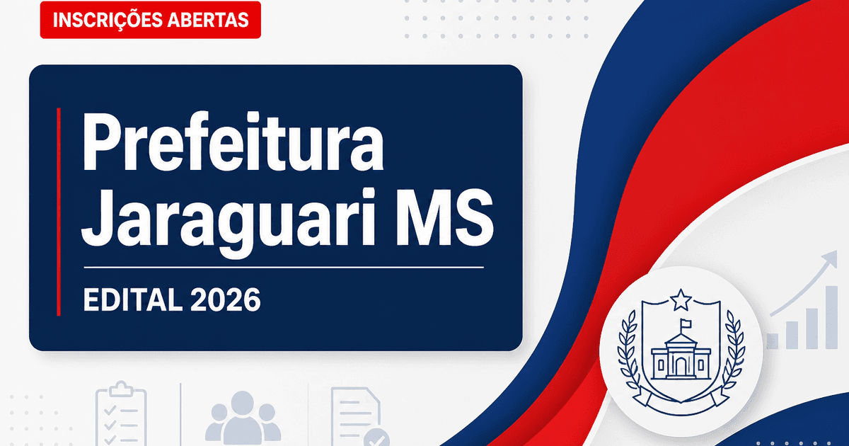 Prefeitura de Jaraguari - MS abre seleção para profissional de apoio escolar - Prefeitura de Jaraguari