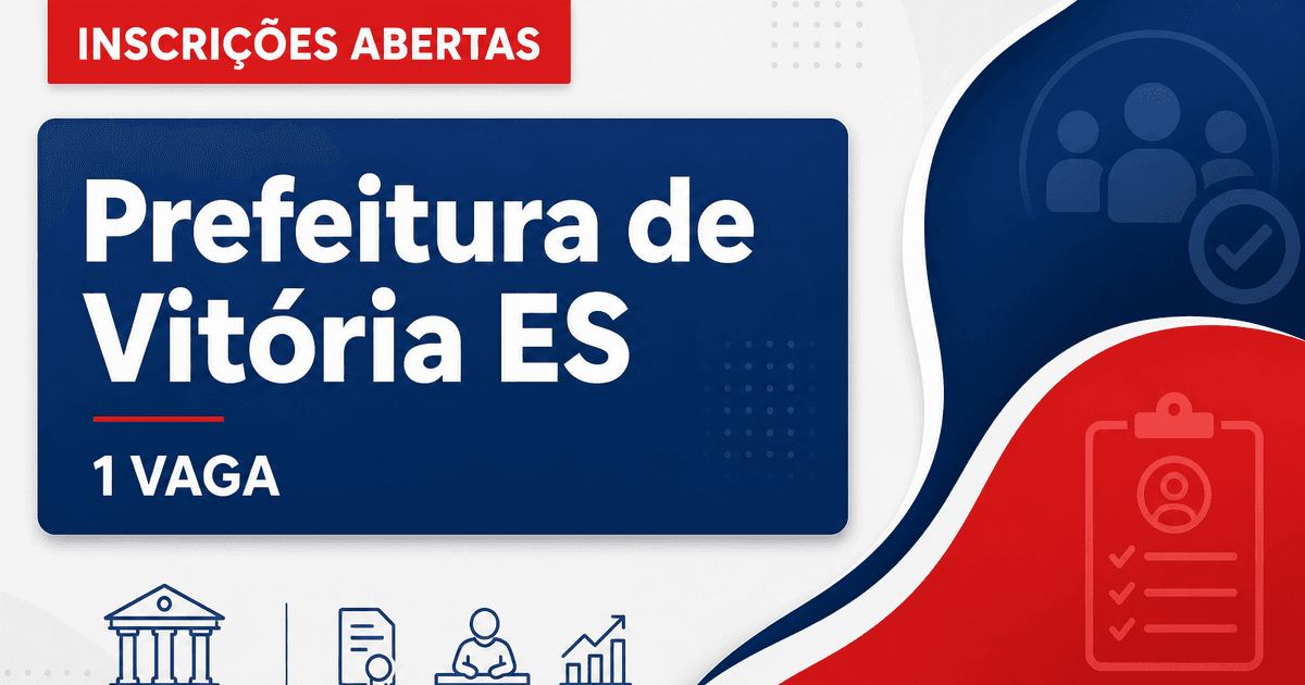 Prefeitura de Vitória: Prefeitura de Vitória - ES abre processo seletivo com vaga para nutricionista - Prefeitura de Vitória