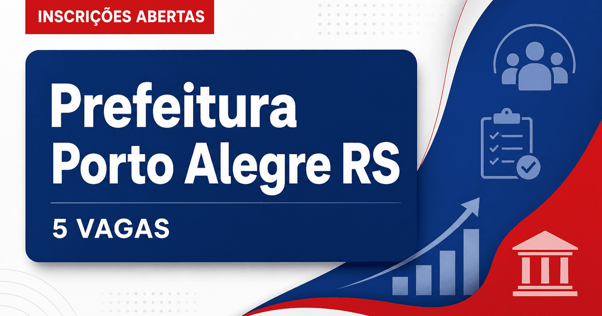 Prefeitura de Porto Alegre: Prefeitura de Porto Alegre - RS abre concurso público para Agente de Fiscalização Municipal - Prefeitura de Porto Alegre