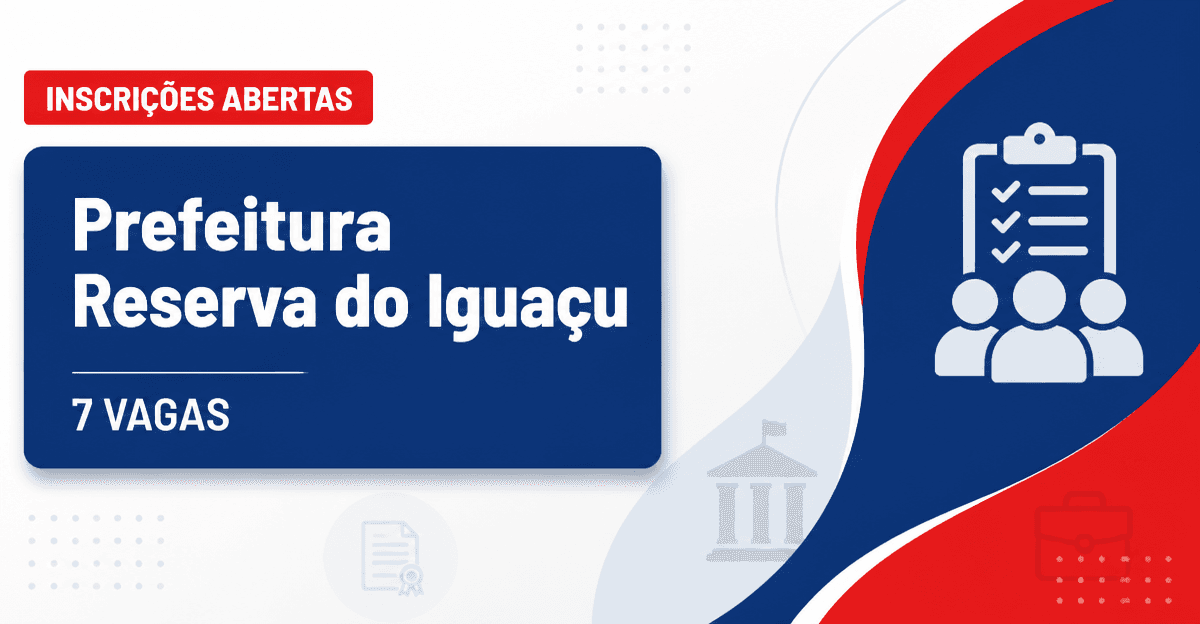 Prefeitura de Reserva do Iguaçu: Prefeitura de Reserva do Iguaçu - PR abre processo seletivo para Técnico de Enfermagem - Prefeitura de Reserva do Iguaçu