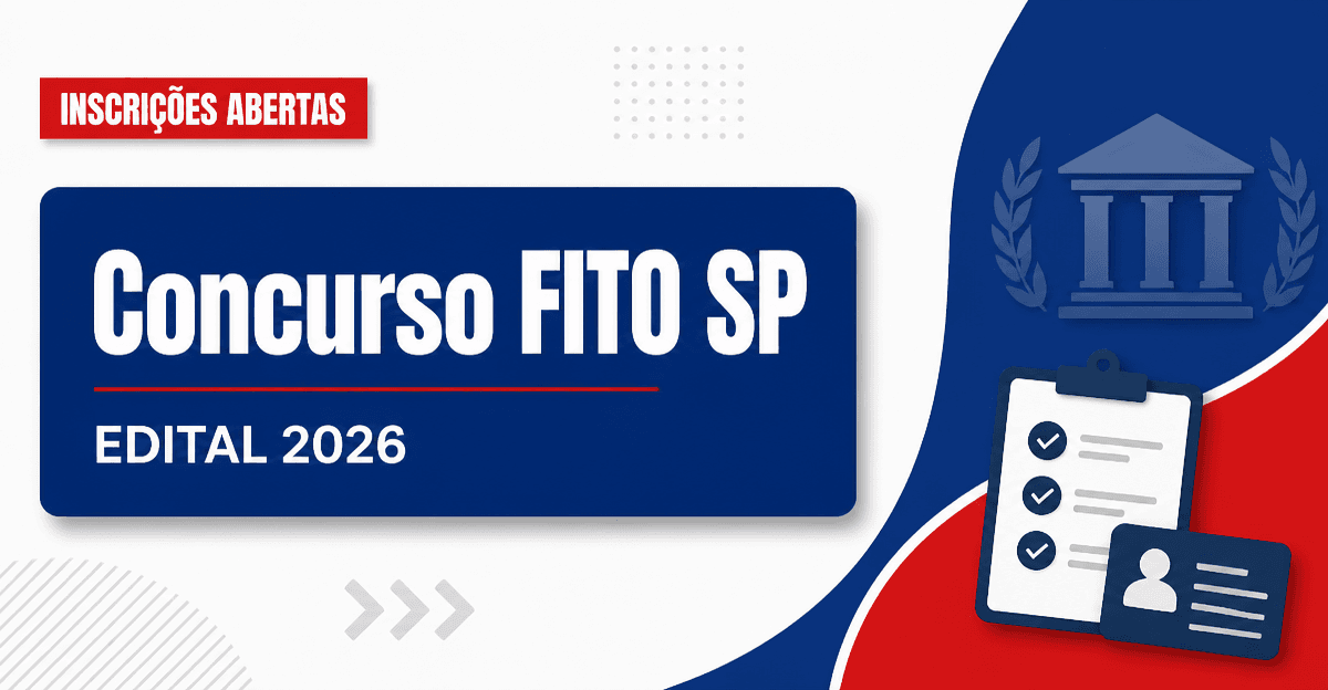 Concurso da FITO SP abre inscrição para cargos de auxiliar, técnico e analista - FITO SP