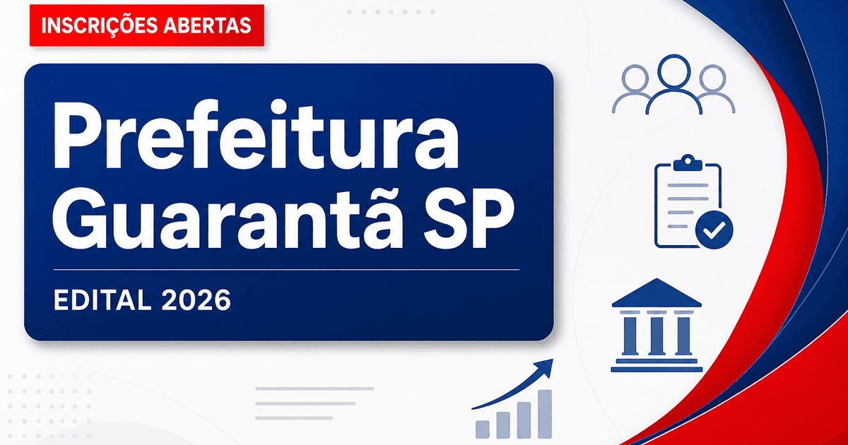 Prefeitura de Guarantã - SP abre concurso público para diversos níveis de escolaridade - Prefeitura de Guarantã