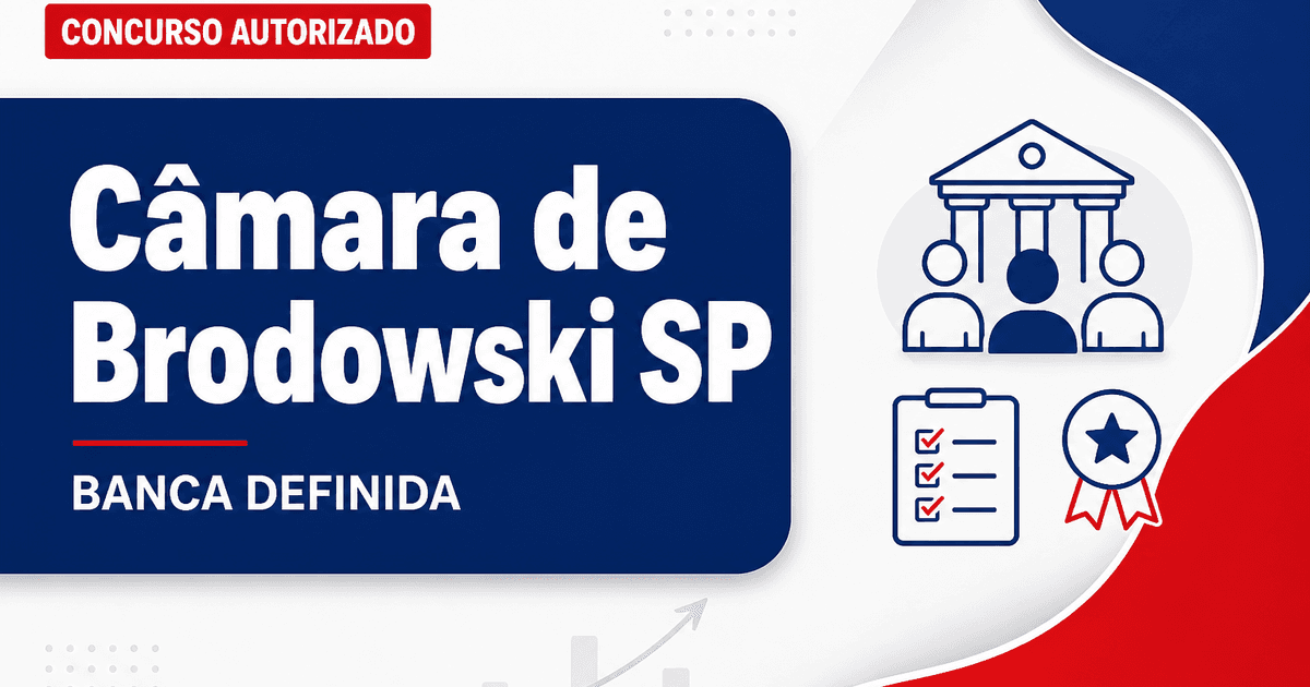 Concurso Câmara de Brodowski SP: definida banca para cargos de níveis médio e superior - Câmara Municipal de Brodowski