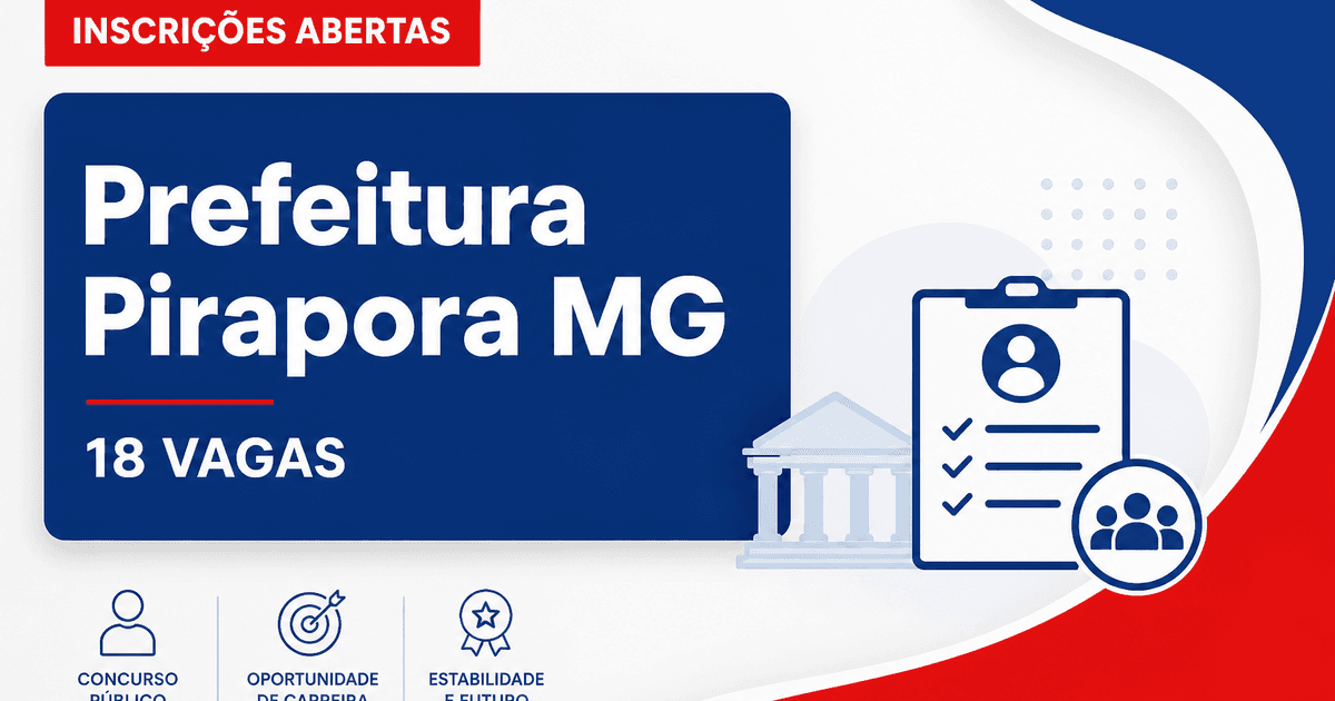 Prefeitura de Pirapora: Prefeitura de Pirapora - MG abre seleção para equipes multiprofissionais da Saúde Mental - Prefeitura de Pirapora