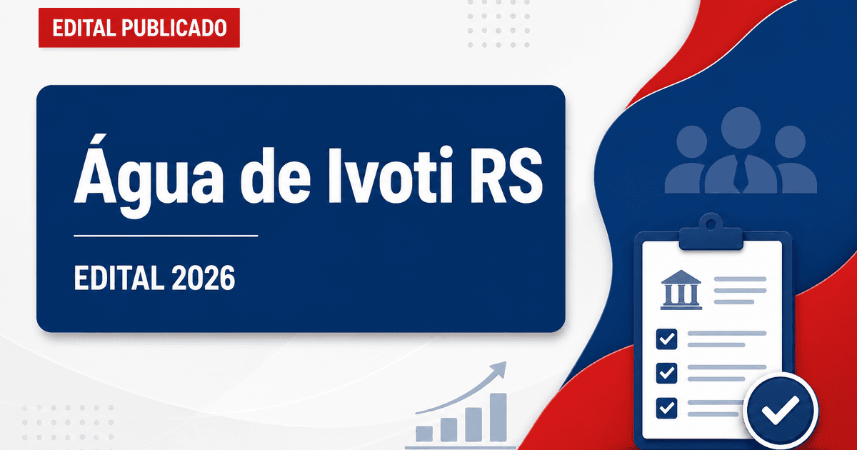 Concurso Água de Ivoti RS: vagas imediatas e cadastro de reserva - Água de Ivoti
