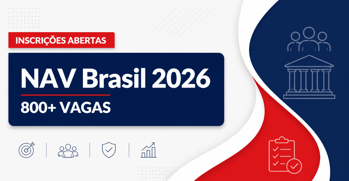 Concurso da NAV Brasil: reta final de inscrições para mais de 800 vagas - da NAV Brasil: reta final de inscriçõesra mais de 800 vagas
