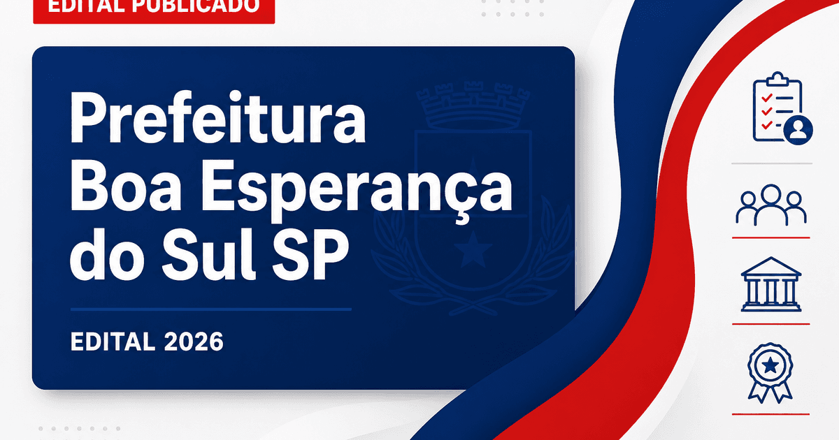 Prefeitura de Boa Esperança do Sul: Prefeitura de Boa Esperança do Sul - SP retifica edital de concurso público - Prefeitura de Boa Esperança do Sul