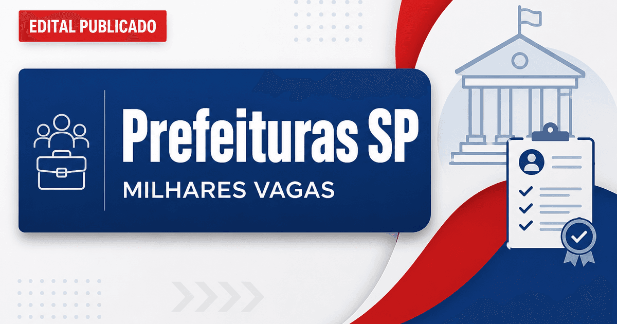 Concursos em SP: Guarulhos, Ilhabela, Limeira, Mairiporã e mais cidades reúnem milhares de vagas - Prefeitura de Guarulhos, Prefeitura de Ilhabela, Prefeitura de Limeira, Prefeitura de Mairiporã