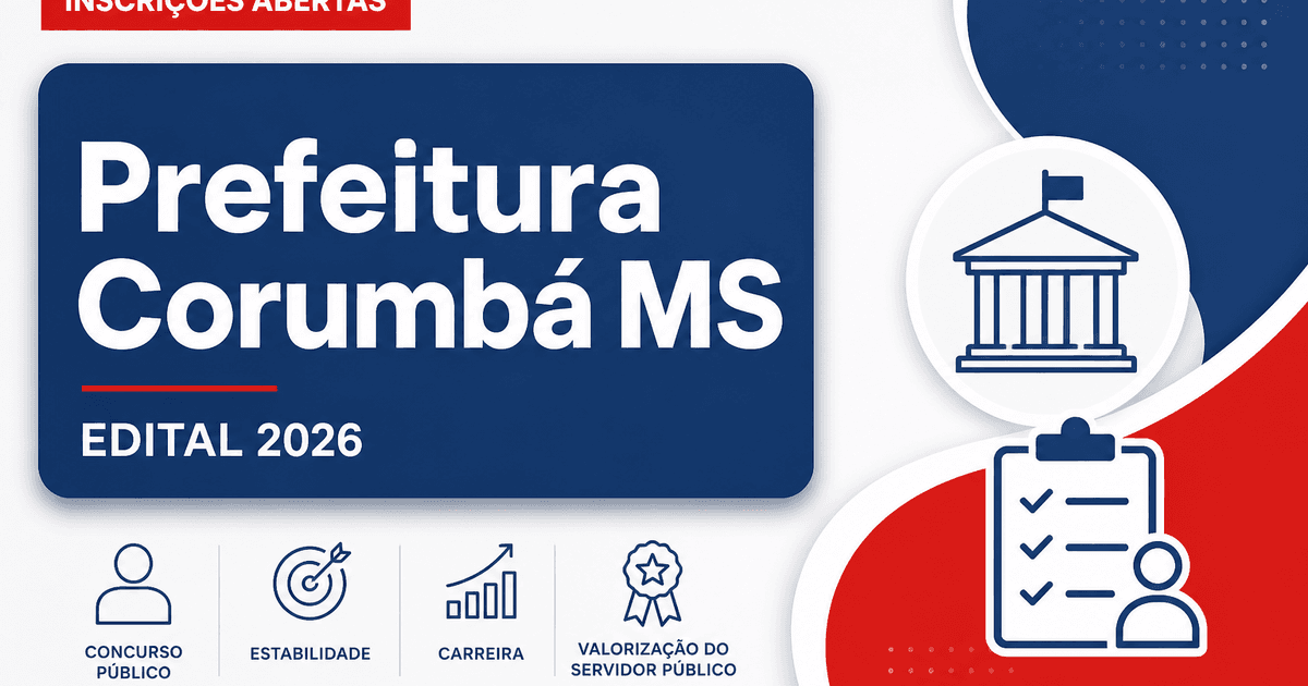 Prefeitura de Corumbá - MS abre processo seletivo para professores - Prefeitura de Corumbá