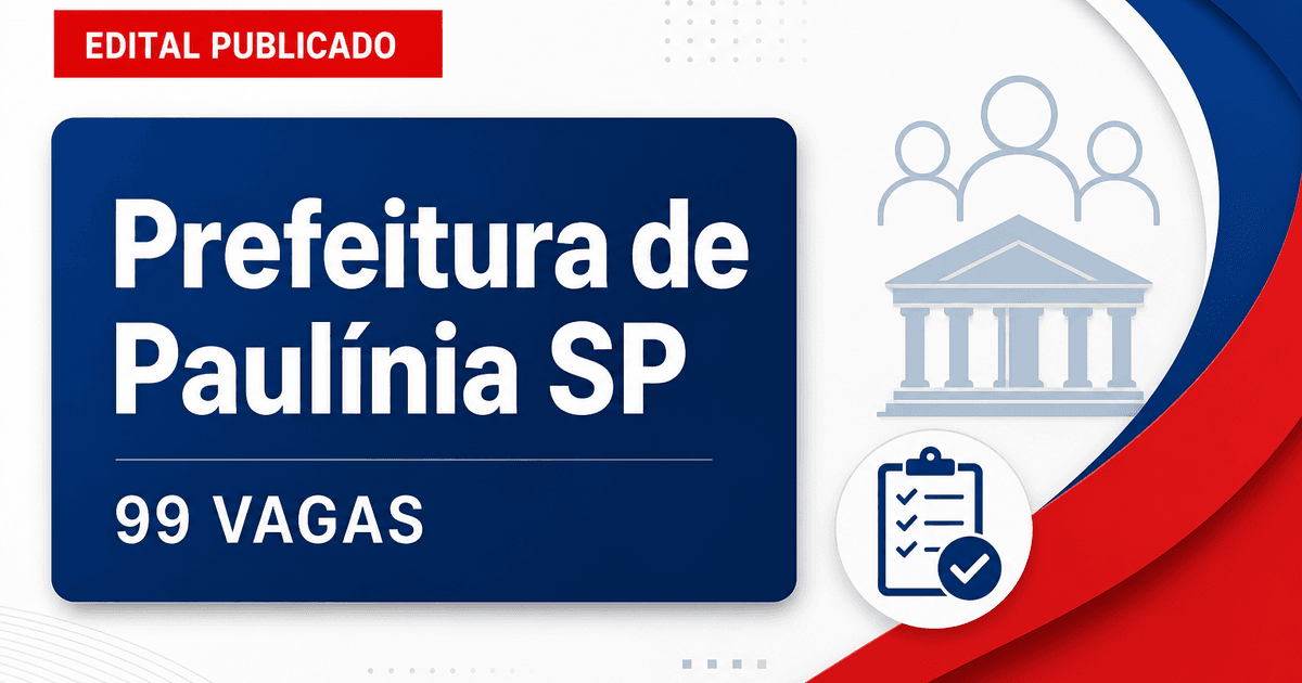 Prefeitura de Paulínia SP retifica processo seletivo para Educação com 99 vagas - Prefeitura de Paulínia