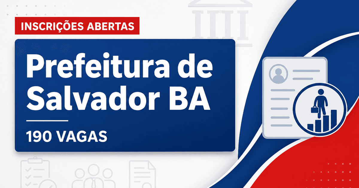PMS - Prefeitura de Salvador: Prefeitura de Salvador - BA abre concurso público para profissionais da educação - Prefeitura de Salvador