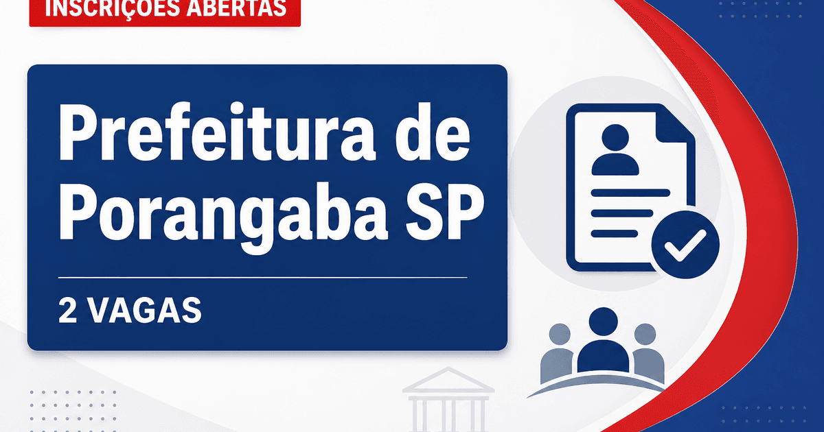 Prefeitura de Porangaba: Prefeitura de Porangaba - SP abre vagas para Psicólogo Infantil e Terapeuta Ocupacional - Prefeitura de Porangaba