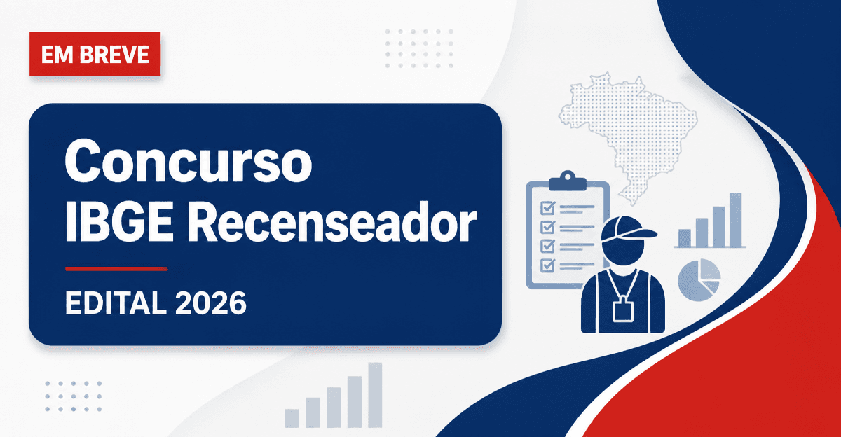 Concurso IBGE tem escolha da banca para recenseador remarcada - IBGE tem escolha da bancara recenseador remarcada