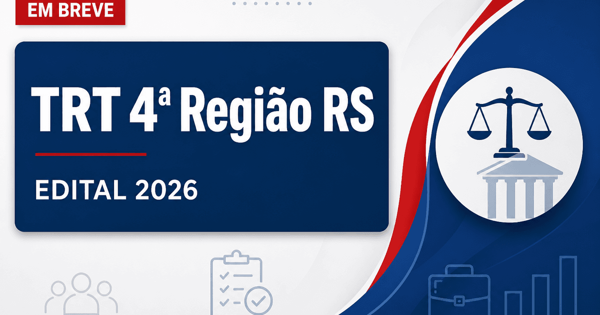 Concurso TRT RS tem cargos revelados; veja a lista prevista! - Tribunal Regional do Trabalho da 4ª Região