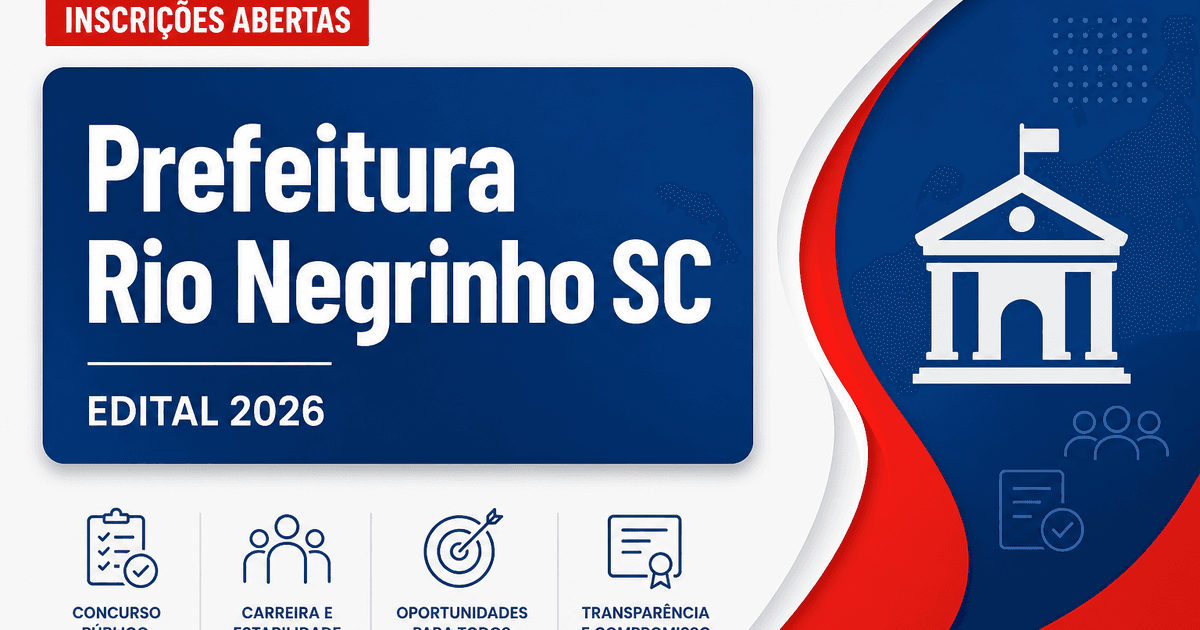 Prefeitura de Rio Negrinho - SC abre seleção para Médico Psiquiatra - Prefeitura de Rio Negrinho