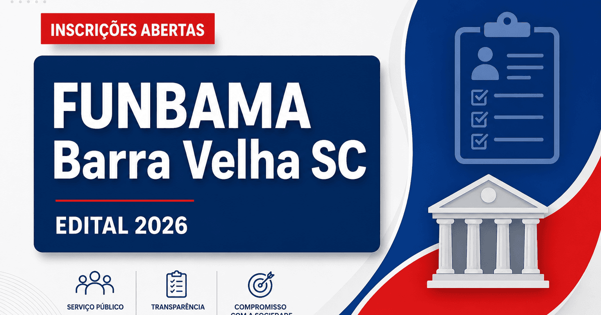 FUNBAMA - SC abre processo seletivo para o cargo de Engenheiro Civil - Fundação Municipal do Meio Ambiente de Barra Velha