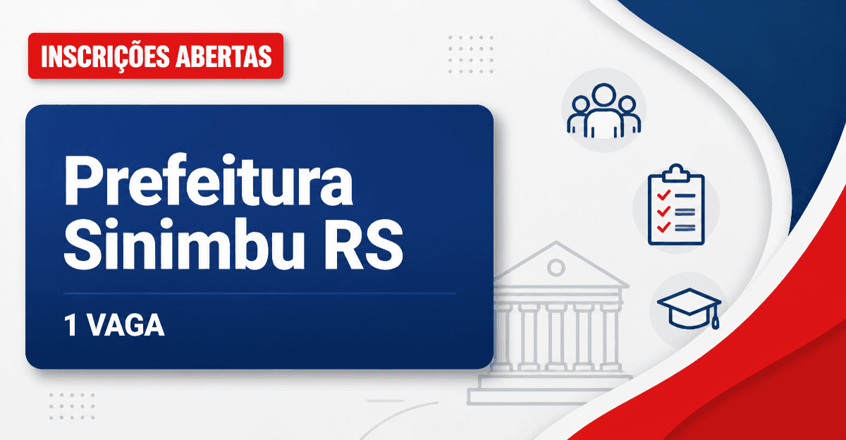 Prefeitura de Sinimbu RS abre processo seletivo para biólogo com 1 vaga - Prefeitura de Sinimbu