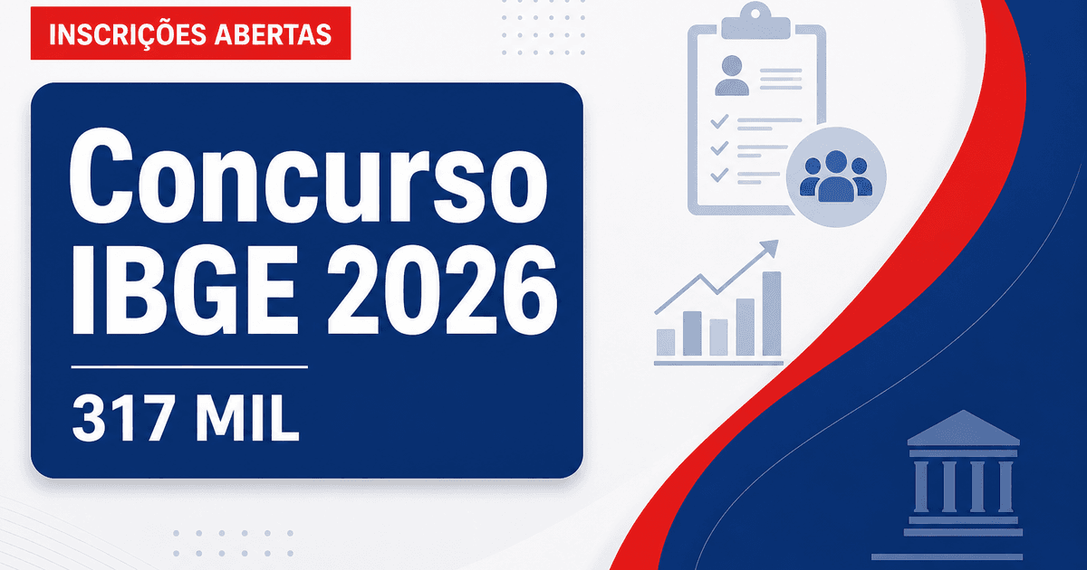 Concurso IBGE tem mais de 317 mil inscrições confirmadas - Instituto Brasileiro de Geografia e Estatística