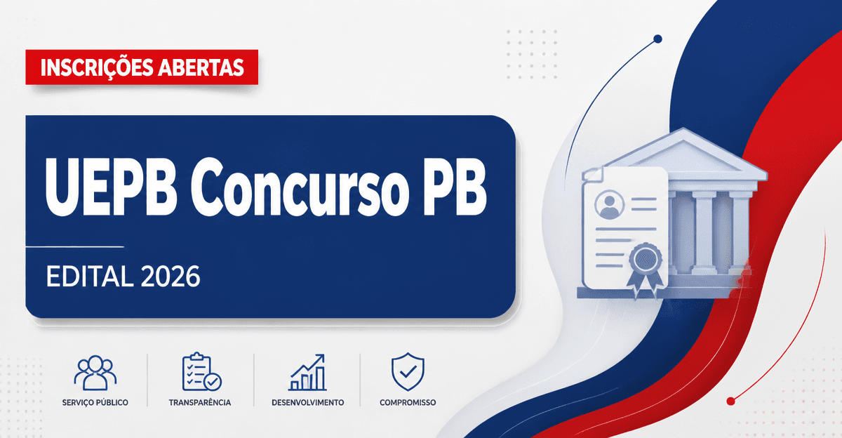Concurso da UEPB abre inscrição para níveis fundamental e técnico - Universidade Estadual da Paraíba