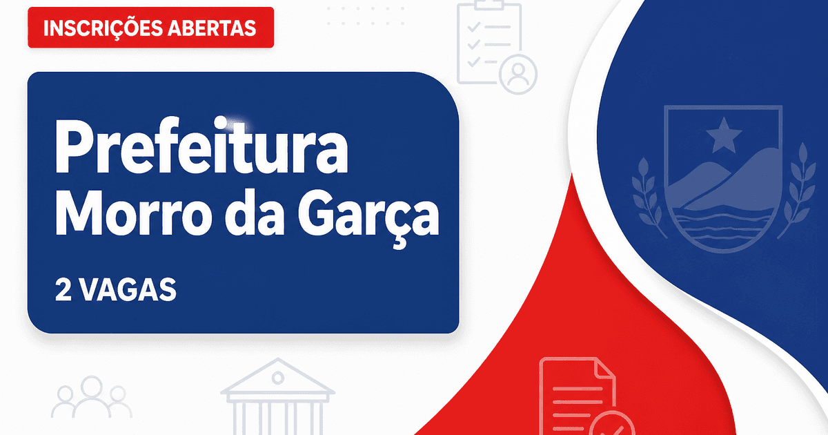 Prefeitura de Morro da Garça MG abre processo seletivo com 2 vagas para professores - Prefeitura de Morro da Garça