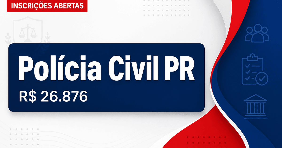 PCPR - Polícia Civil do Estado do Paraná: Polícia Civil - PR abre concurso público com remunerações até R$ 26.876,48 - Polícia Civil do Estado do Paraná