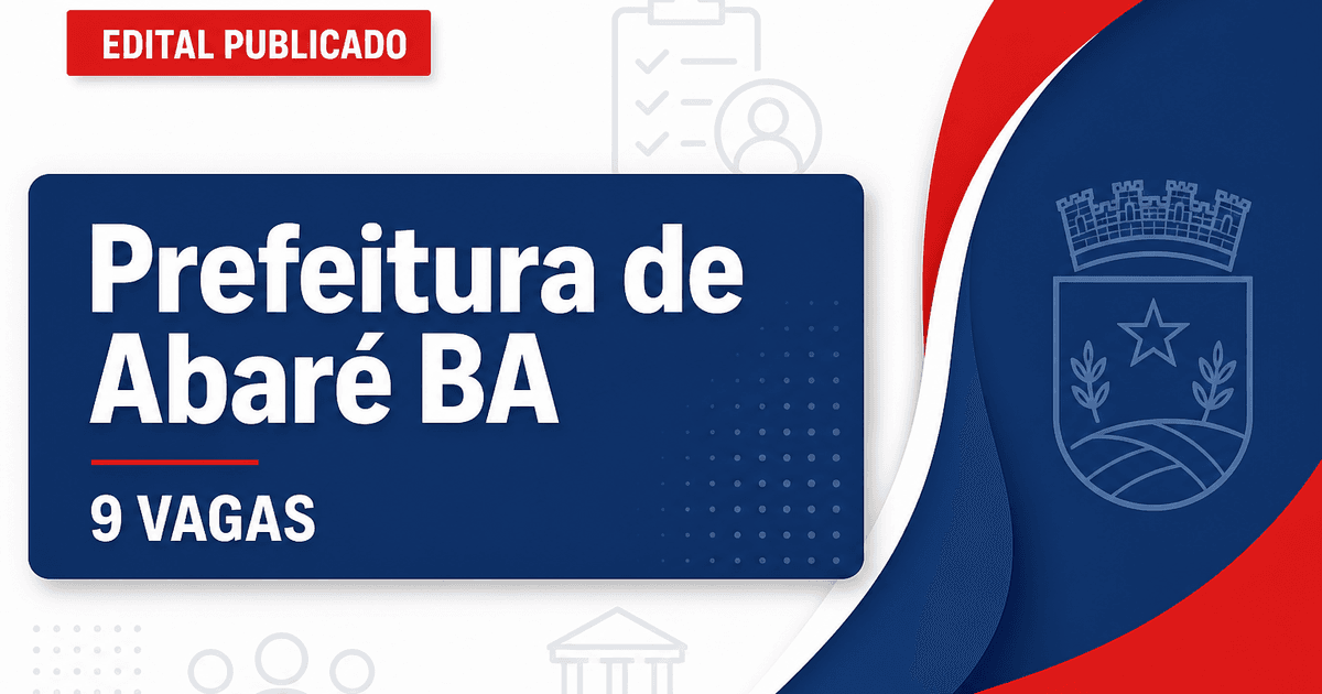 Prefeitura de Abaré: Prefeitura de Abaré - BA retifica edital de concurso público para Agente Comunitário de Saúde - Prefeitura de Abaré