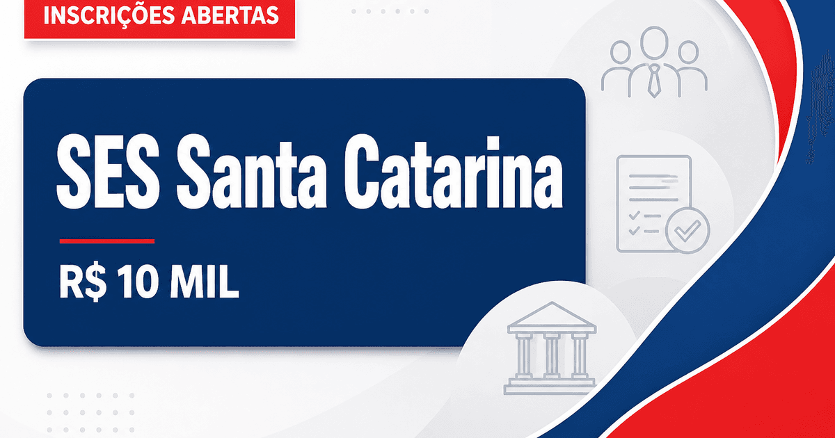SES - SC abre processo seletivo com salários de até R$ 10 mil - Secretaria de Estado da Saúde de Santa Catarina