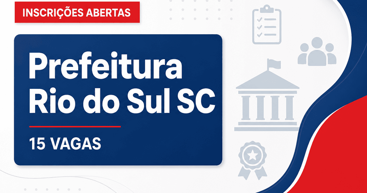Prefeitura de Rio do Sul: Prefeitura de Rio do Sul - SC abre concurso público com vagas para Guarda Municipal - Prefeitura de Rio do Sul