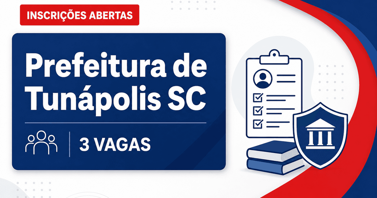 Prefeitura de Tunápolis: Prefeitura de Tunápolis - SC abre concurso público com salários de até R$ 5,4 mil - Prefeitura de Tunápolis