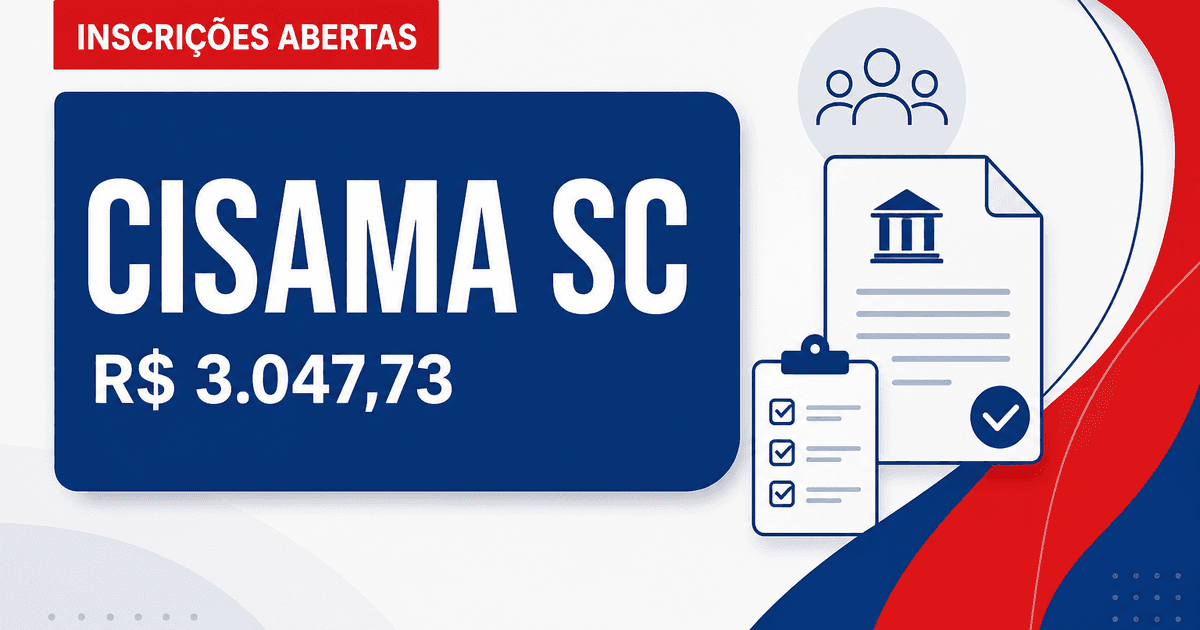 CISAMA - SC abre processo seletivo com salários de até R$ 3.047,73 em Lages - Consórcio Intermunicipal Serra Catarinense