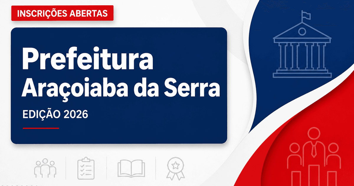 Prefeitura de Araçoiaba da Serra - SP abre seleção para Agente de Desenvolvimento Infantil - Prefeitura de Araçoiaba da Serra