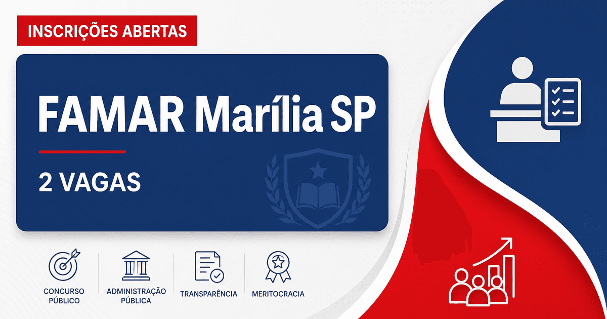 FAMAR - Marília: FAMAR - SP abre processos seletivos para Assessor de Imprensa e Analista de Produção Audiovisual - Fundação de Apoio à Faculdade de Medicina de Marília