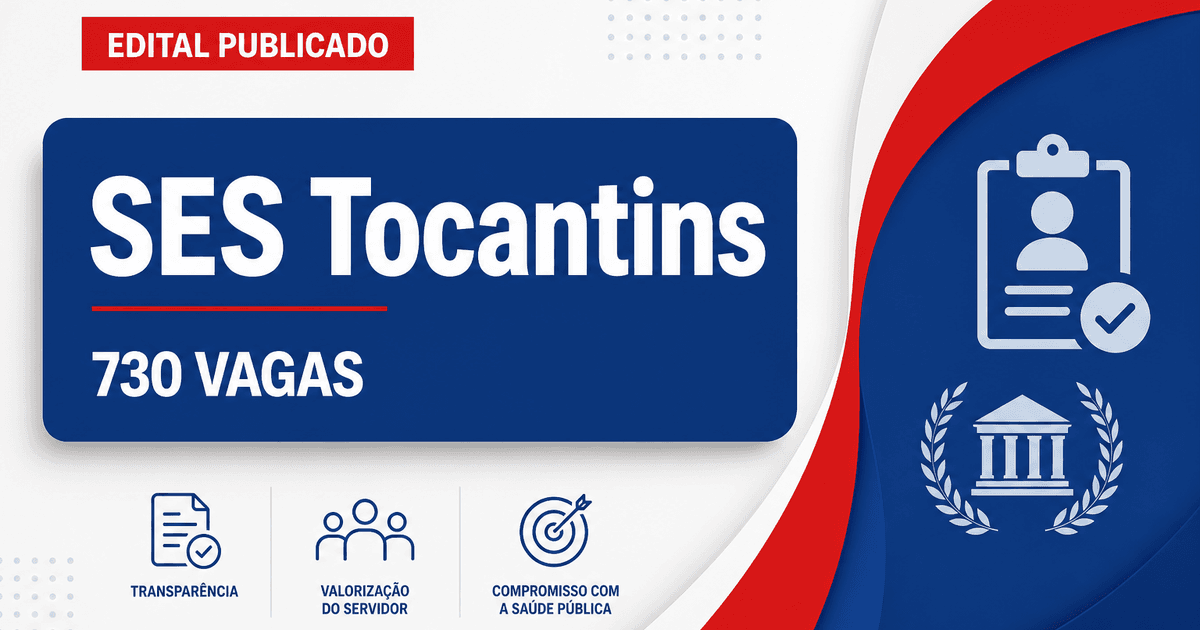 Secretaria de Estado da Saúde do Tocantins publica retificação de concurso com 730 vagas - Secretaria de Estado da Saúde do Tocantins