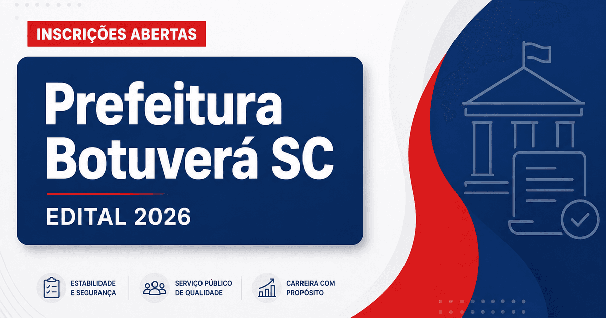 Prefeitura de Botuverá SC abre concurso para agente comunitário de saúde - Prefeitura de Botuverá