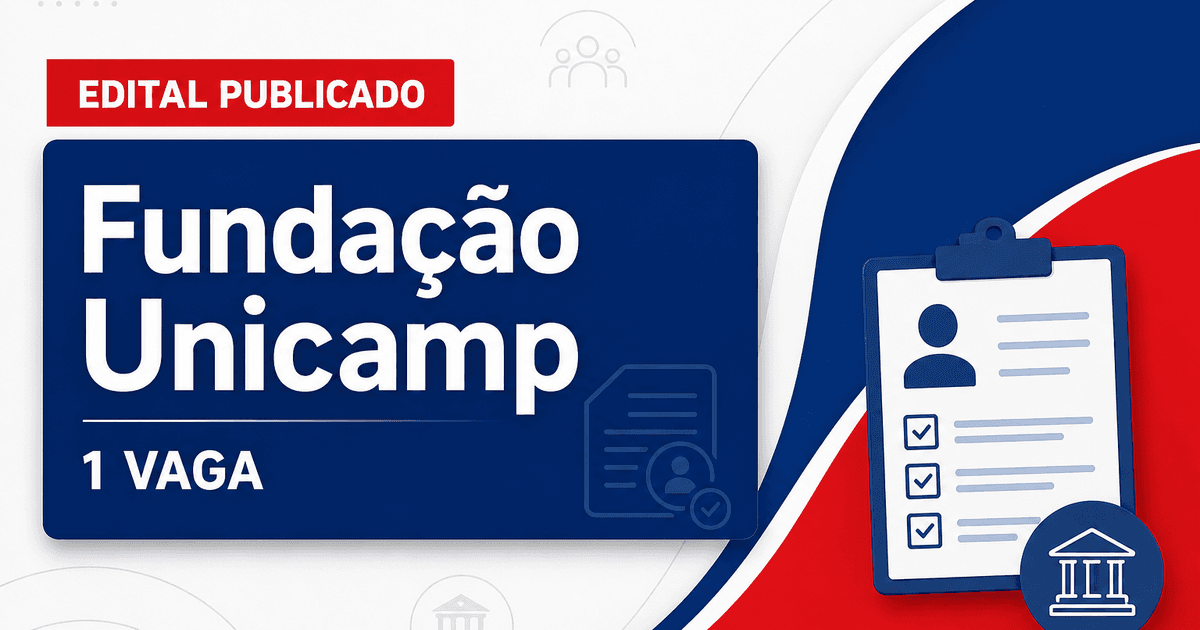 Concurso Fundação Unicamp Campinas SP abre 1 vaga para técnico de informática - Fundação Unicamp