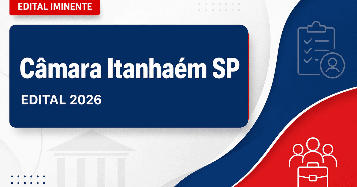 Concurso Câmara de Itanhaém SP já conta com cargos e vagas definidos, edital iminente - Câmara Municipal de Itanhaém