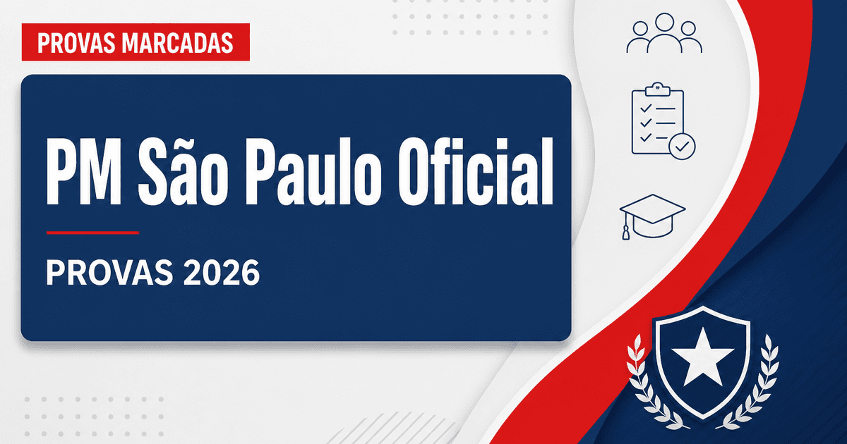 Concurso PM SP: confira as orientações para as provas de oficial - Polícia Militar de São Paulo