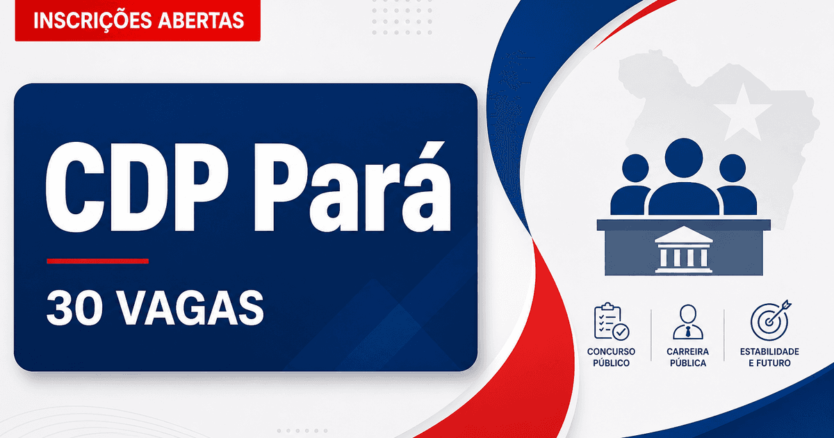 Concurso da CDP: inscrições para mais de 30 vagas terminam nesta quinta-feira (13) - Companhia Docas do Pará