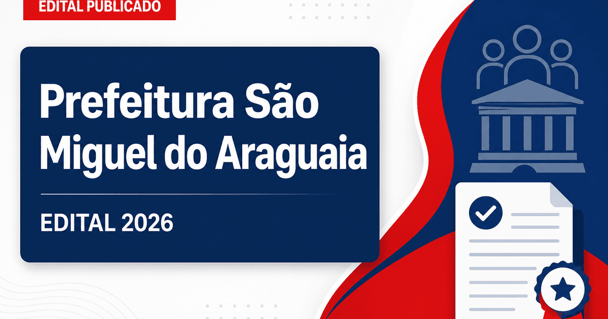 Prefeitura de São Miguel do Araguaia - GO retifica edital de concurso público - Prefeitura de São Miguel do Araguaia