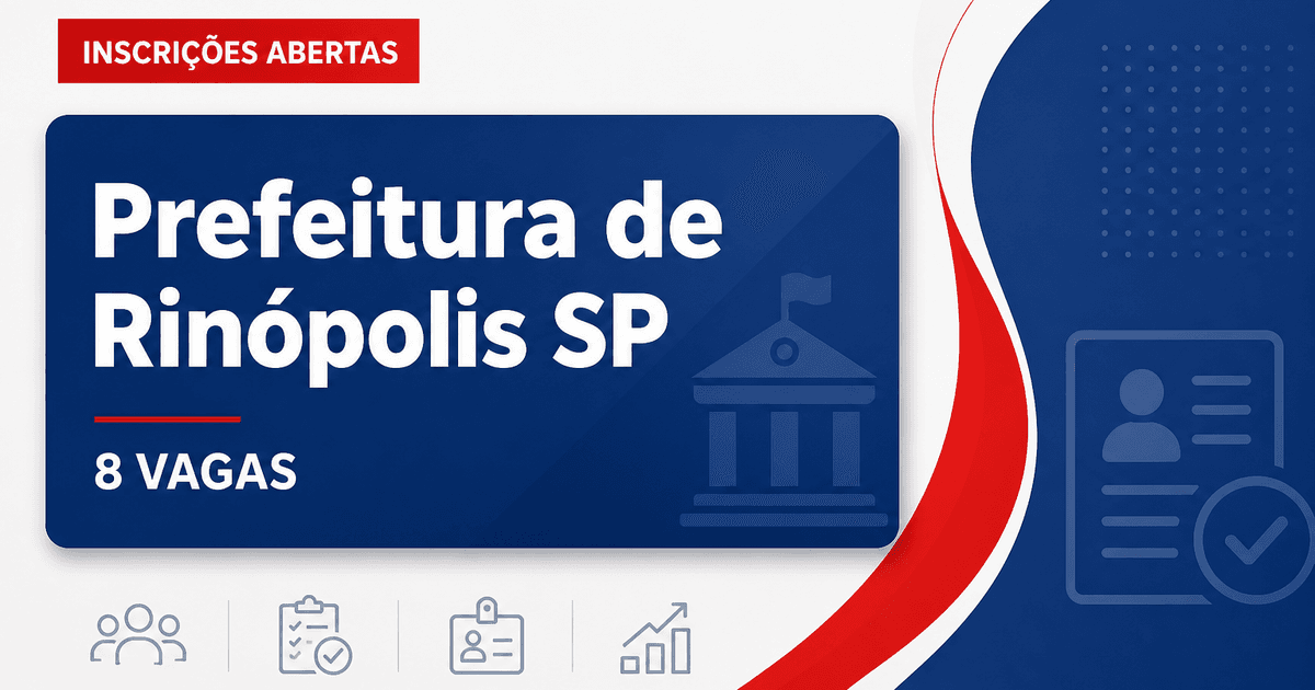 Prefeitura de Rinópolis: Prefeitura de Rinópolis - SP abre concurso público com salários de até R$ 15.493,89 - Prefeitura de Rinópolis